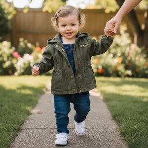 DKNY Stylish Hooded Jacket 12 Months